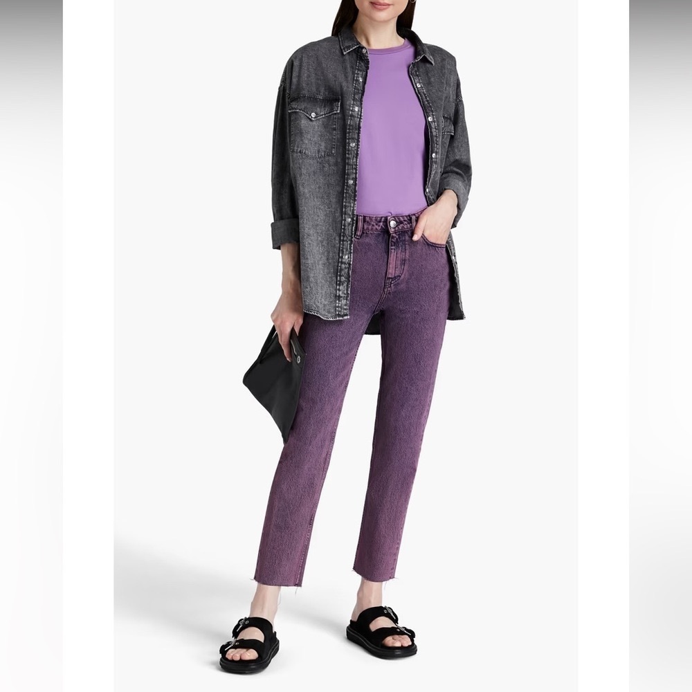 NWT IRO Straight Leg Jeans – Purple / Mauve – Size 26